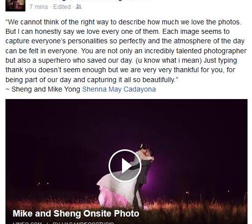 THIS MADE MY DAY!
 Thank you for the inspiring words Mike and Sheng! Hehehe....I...